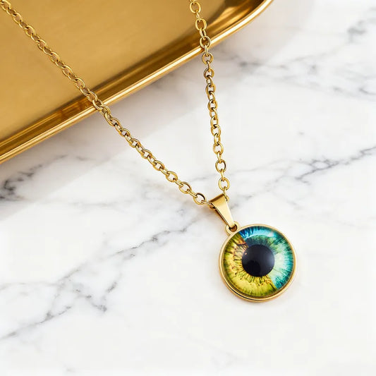 Custom Two-Eye Couple Portrait Pendant